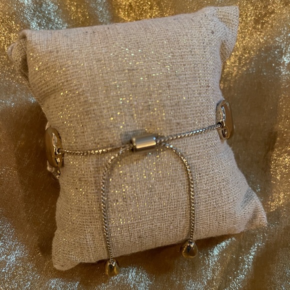 10 strand beaded bracelet. Gold hardware - Picture 6 of 6